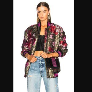 Dolce & Gabbana Floral Jacquard Bomber Jacket